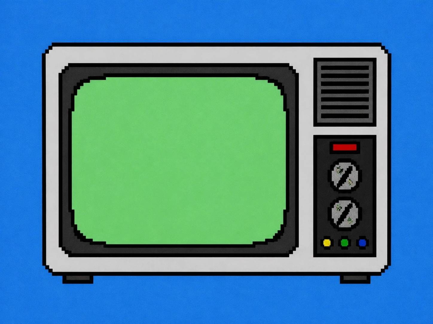 レトロゲーム風のテレビ